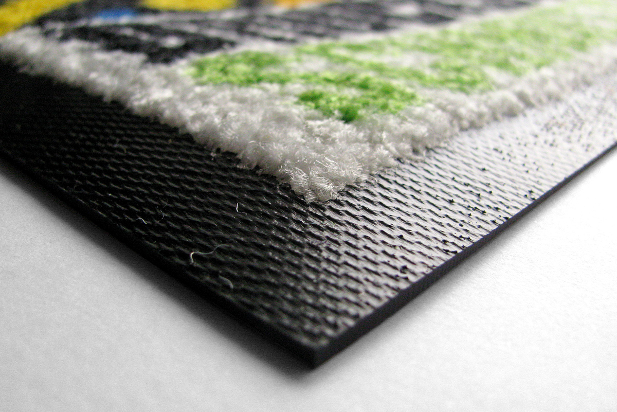 Dirt-barrier mat — surface detail